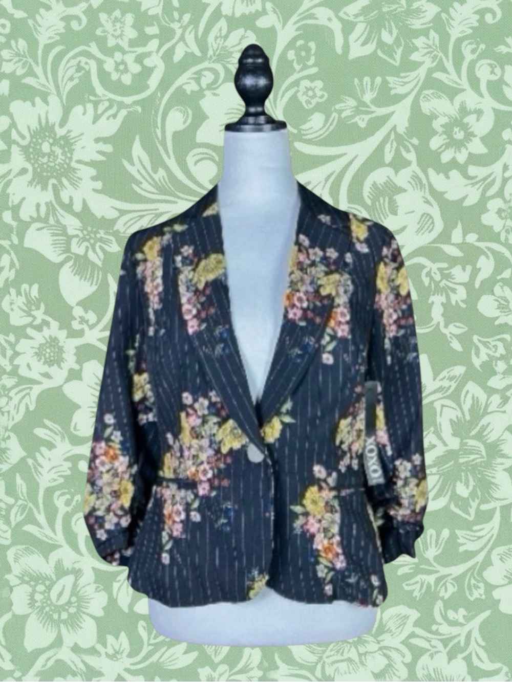 XOXO NWT Y2K Retro Cottagecore Whimsigoth Dark Academia Maximalist Blazer L